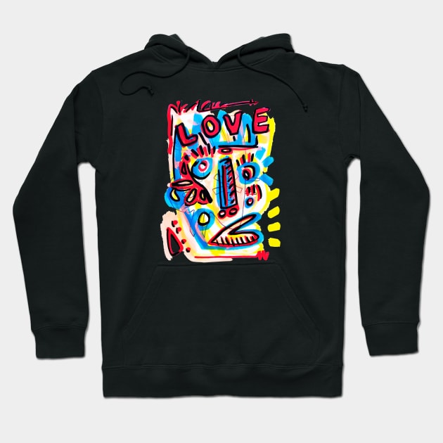 LOVE FACE Hoodie by Angel Rivas